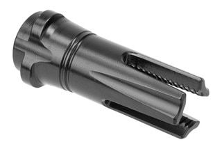 1/2x28 Breek Lok 3 prong flash hider for 9mm barrels.